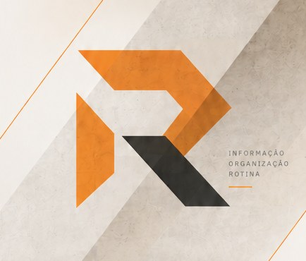 Composição visual com o monograma R da Romarco
